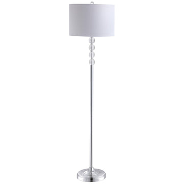 Aubrey 59.5" Crystal / Metal LED Floor Lamp - JONATHAN Y